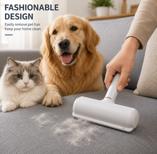 Self-Cleaning Pet Hair Remover Roller | Lint & Fur Cleaner for Sofa, Carpet, Clothes & Car Seats