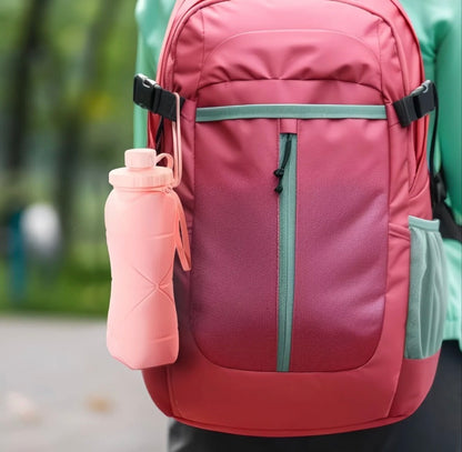 Portable water bottle | Silicone Foldable Travel Bottle | Leak-Proof & BPA-Free |Lightweight | Perfect for Hiking,university ,Gym, Office & Outdoor Adventures
