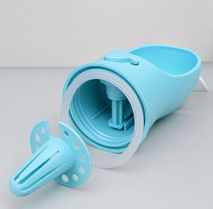 2-in-1 Portable Pet Water Bottle & Food Container for Dogs and Cats | Leak-Proof Travel Feeder