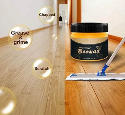 2 pack of Polishan Beeswax Furniture Polish 85g - Wood Furniture Cleaning Wood Wax