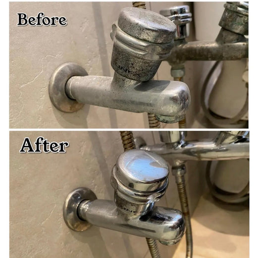 CHROME SHINER, Instant Shine, Tap cleaner, Glass Cleaner,  Chrome Plated and more sanitary fitting cleaner